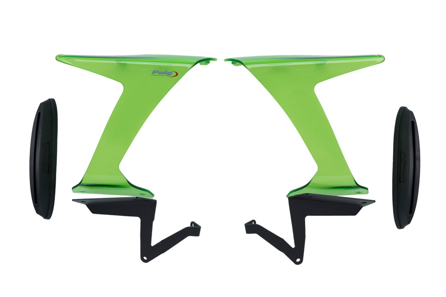 KAWASAKI ZX-6R NINJA [2025] – Spoiler lateral de corrida – Look carbono