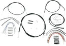 Harley Davidson Nightster [BURLY BRAND] - Conjunto completo de cabo/linha de guiador de vinil preto para Ape Hanger