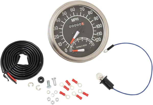 Harley Davidson FX [DRAG SPECIALTIES] – Velocímetro 1:1 estilo FL de 5"