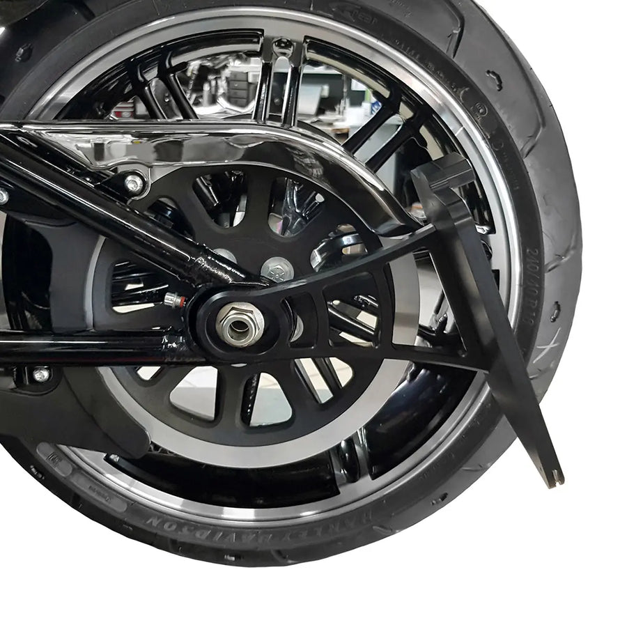 harley davidson fxsb [HEINZ BIKES] – Suporte de placa montado lateralmente com iluminação de placa