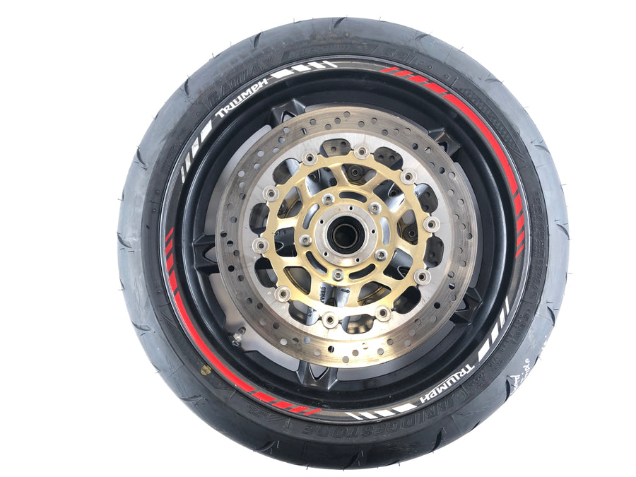 Triumph Speed ​​Triple 1050 515nj [2005] - Roda da borda da roda dianteira com disco de freio e pneus