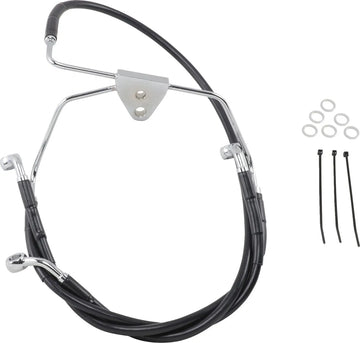 harley davidson flhtc [DRAG SPECIALTIES] - Kit de linha de freio em aço inoxidável