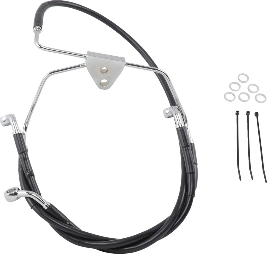 harley davidson flhtc [DRAG SPECIALTIES] - Kit de linha de freio em aço inoxidável
