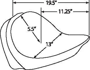 Harley Davidson flst [DRAG SPECIALTIES] – Assento individual, encosto compatível