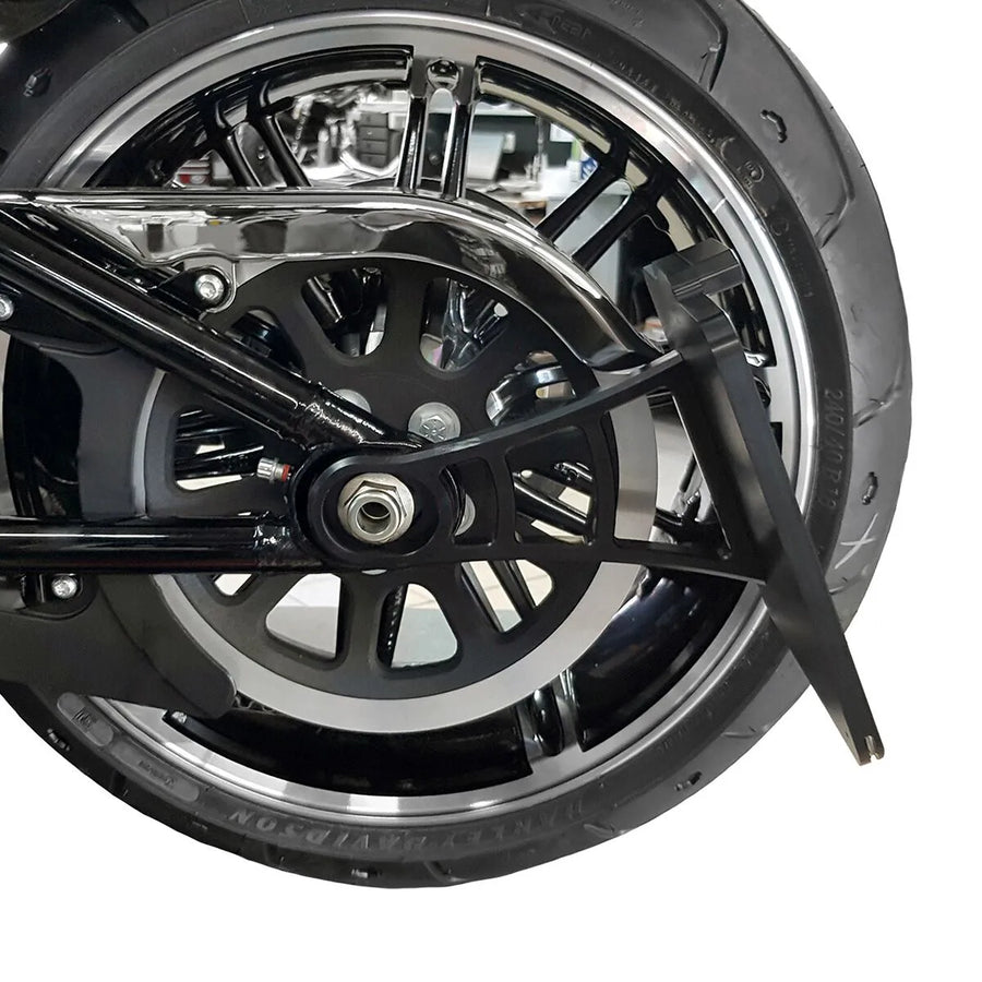 harley-davidson street bob [HEINZ BIKES] – Suporte de placa montado na lateral com iluminação de placa