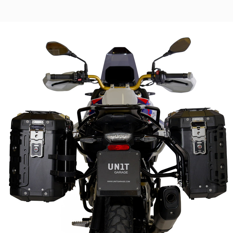 BMW F 450 GS [2026-] - Par de bolsas Atlas alumínio 39L + 32L + Estrutura de alforje Atlas alumínio