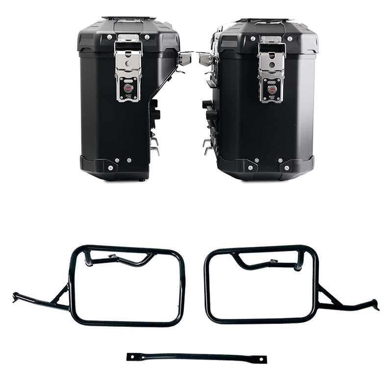 BMW R 12 nineT [2024-2026] - Atlas Aluminium-Taschenpaar 39L + 32L + Atlas Aluminium-Satteltaschenrahmen