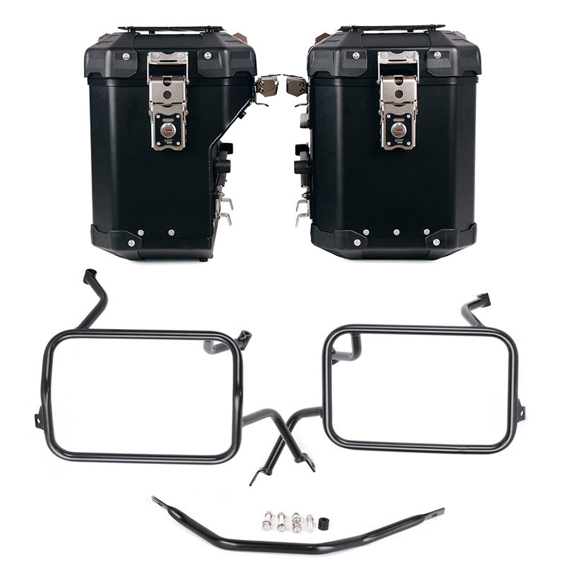 BMW F 450 GS [2026-] - Conjunto de malas laterais em alumínio Atlas 48L + 41L + Estrutura de alforje em alumínio Atlas