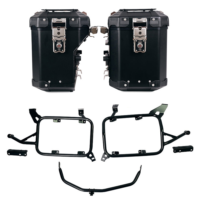 BMW F 900 GS Adventure [2024-] - Conjunto de malas laterais em alumínio Atlas 48L + 41L + Estrutura de alforje em alumínio Atlas BMW F900GS ADV