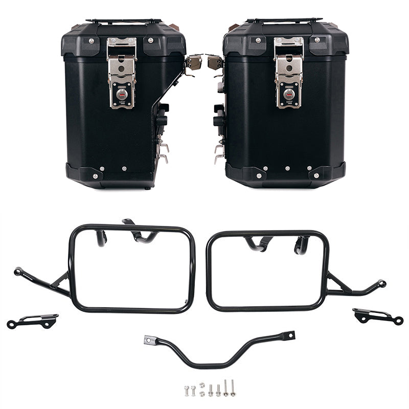 BMW R 12 G/S [2025-2026] - Atlas Aluminium-Seitenkoffer-Set 48L+41L + Atlas BMW R12 G/S Aluminium-Satteltaschenrahmen