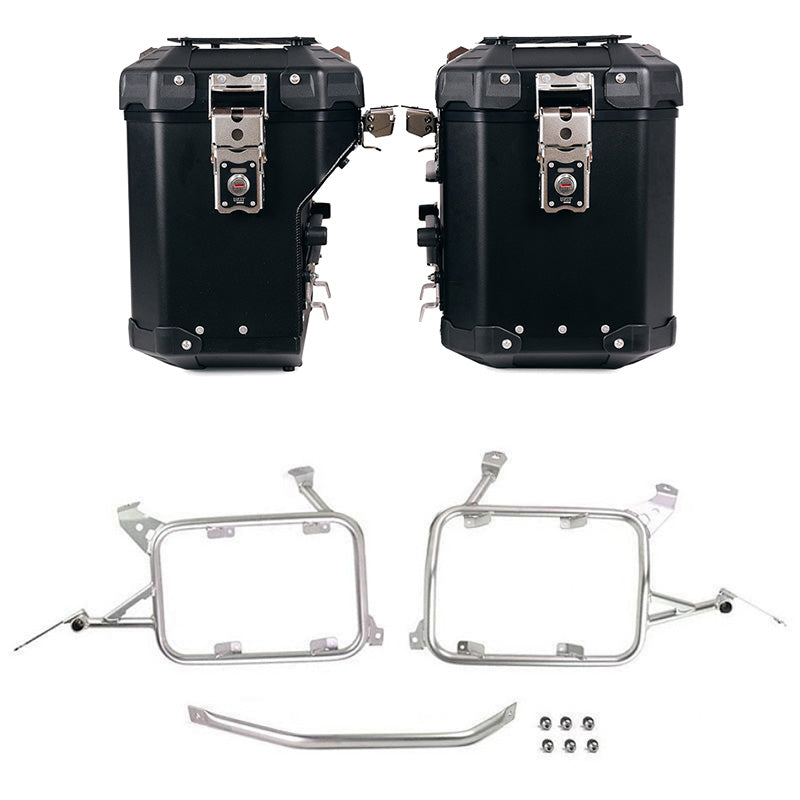 BMW R 1200 GS LC Rad [2013-2019] - Atlas Alu-Seitenkoffer-Set 48L + 41L + Taschenrahmen Alu R1200GS LC - R1250GS & ADV