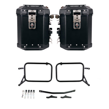 BMW R 1150 R [2000-2006] - Conjunto de malas laterais em alumínio Atlas 48L + 48L com moldura de bolsa
