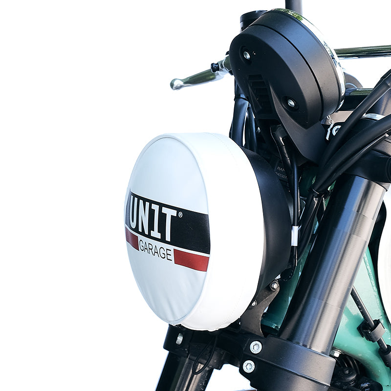 BMW R 12 [2024-2026] - Capa de farol em couro com logotipo