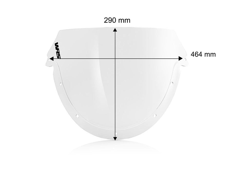 Cagiva Mito EVO 125 [1994-2007] - Standard Windschild – Ansicht 8