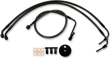 Harley Davidson Flhri [LA CHOPPERS] – Kit de linha de freio trançado meia-noite