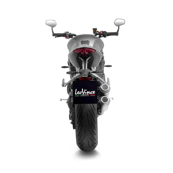 Triumph Speed ​​​​Triple 1200 RS [LEOVINCE] – Silenciador deslizante LV-10 em aço inoxidável