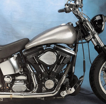 harley davidson flst [DRAG SPECIALTIES] - Conjunto de tanque estendido de duas peças com lateral plana de 2" - 0