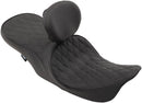 harley davidson flhri [DRAG SPECIALTIES] - Assento de couro touring de 2 lugares posicionado na frente com perfil baixo-3
