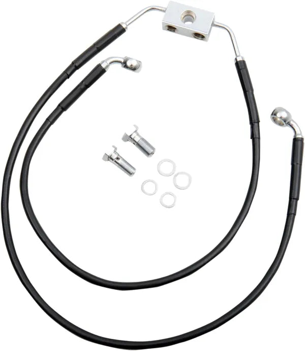 Harley Davidson Fxdwg [DRAG SPECIALTIES] - Kit de linha de freio estendida de vinil preto