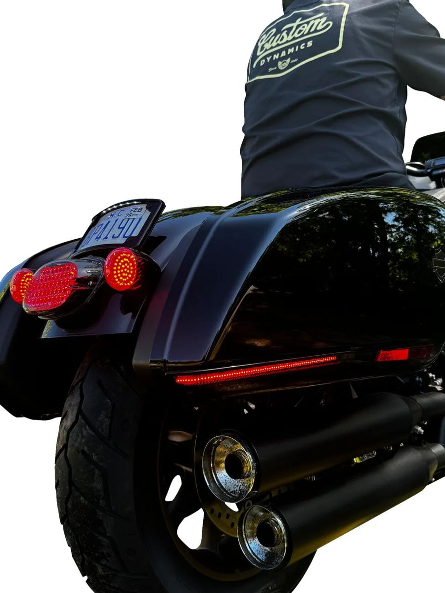 Harley Davidson fxlrst [CUSTOM DYNAMICS] – Luzes LED do alforje