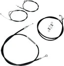 Harley Davidson Flst [LA CHOPPERS] - Kit de cabo/linha de freio de vinil preto padrão