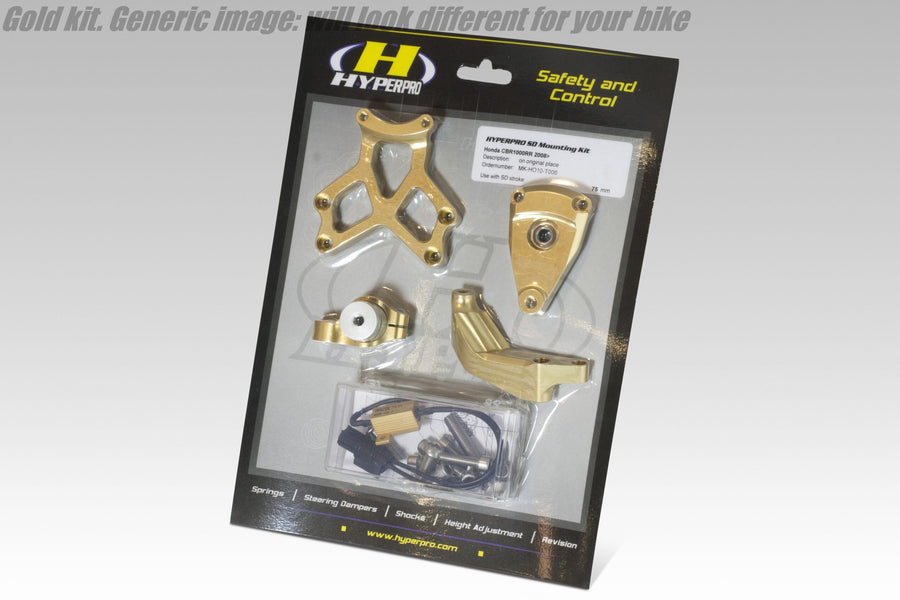 Bmw R 1200 GS, R 1200 GS ADVENTURE +2 [HYPERPRO] – Lenkungsdämpfer-Montagesatz, Gold (MK-BM12-B002)