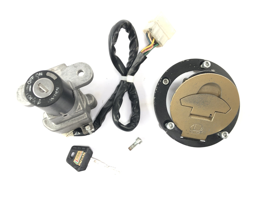 Ducati Monster M600 [1995] - Kit de teclas de conjunto de tampa do tanque de trava de ignição