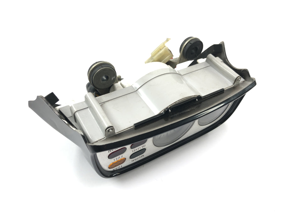 Yamaha V Max 1200 2LT [1998] - Visor do instrumento da cabine, luzes indicadoras de temperatura do tacômetro