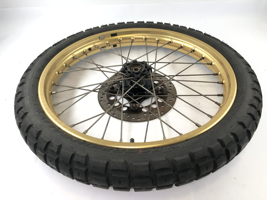 HONDA NX 650 RD08 [1995] - Jora da roda dianteira Roda de raio de 21 polegadas Hastes dianteiras DOT