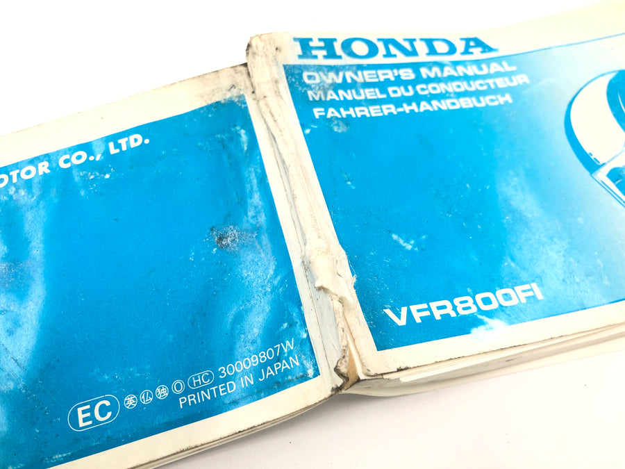 Honda VFR 800 FI RC46 [1999] - Manual do Proprietário Manual do Motorista Manual do Proprietário