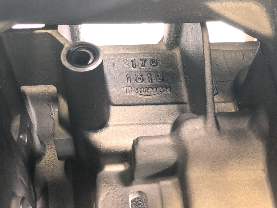 Triumph Daytona 900 T300D [1996] - carcaça do motor, cárter do bloco do motor, carcaça vazia