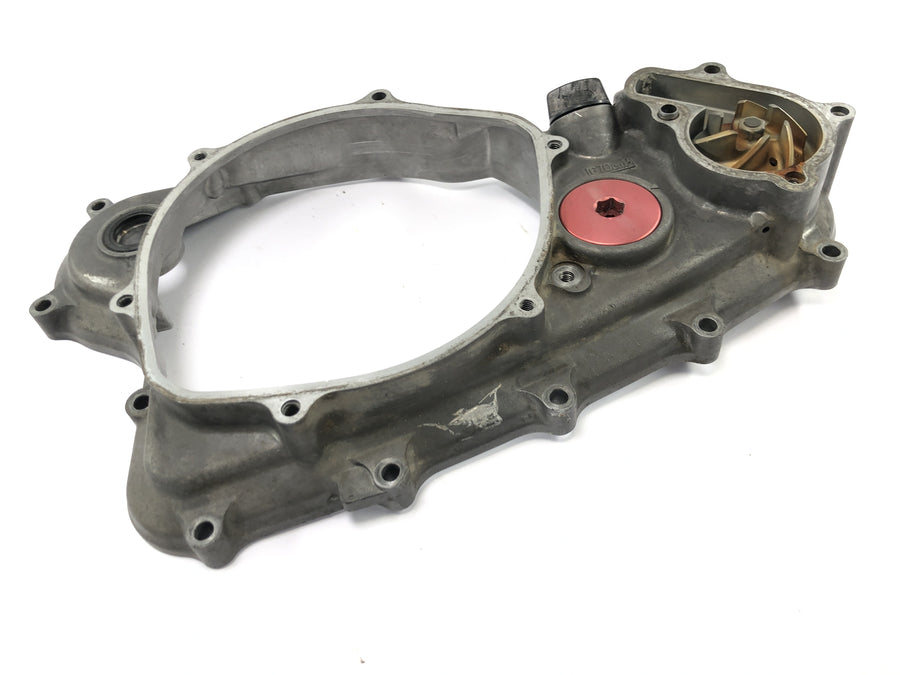 Honda CRF 450 R [2007] - tampa da embreagem tampa do motor bomba d'água direita