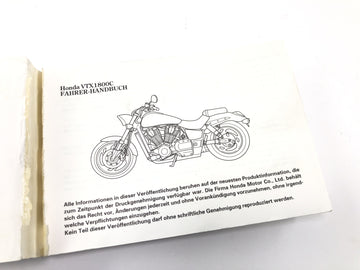 Honda VTX 1800 SC46 [2004] - Manual do motorista Instruções de operação Manual do proprietário apenas em alemão - 0