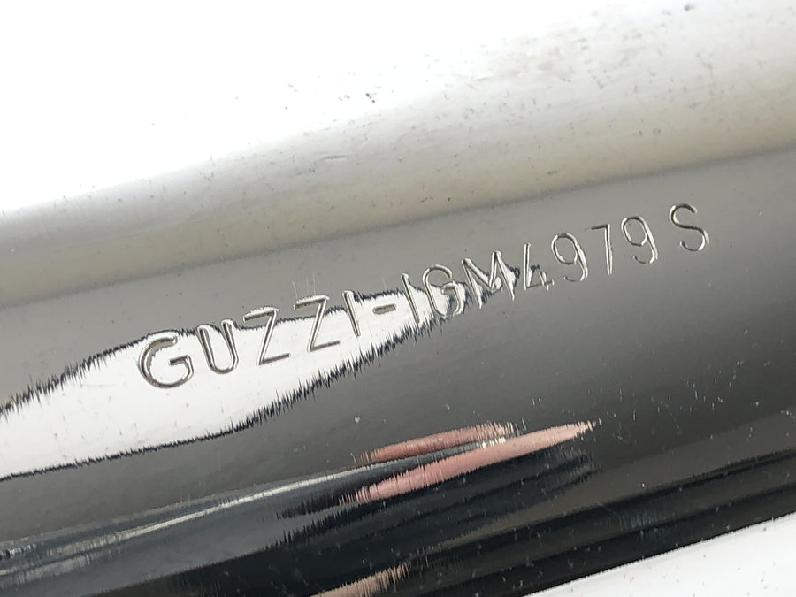 Moto Guzzi V7 Special [1971] - silenciador traseiro de escape silenciador esquerdo cromado