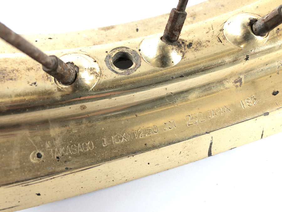 Yamaha XT 600 Zentere 34L [1985] - Roda traseira Gold 2,50 x 18 "