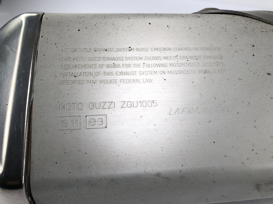 Moto Guzzi Stelvio 1200 4V [2009] - Sistema de saída do silenciador de escape