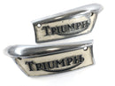 Triumph Bonneville T140V [1976] - emblema do tanque emblemas do tanque conjunto direito e esquerdo-1