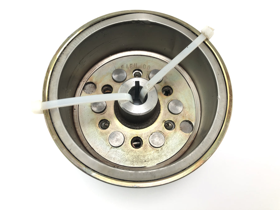 Sachs ZX 125 [1998] - Roda dentada com roda livre de partida, rotor do alternador, rotor do gerador