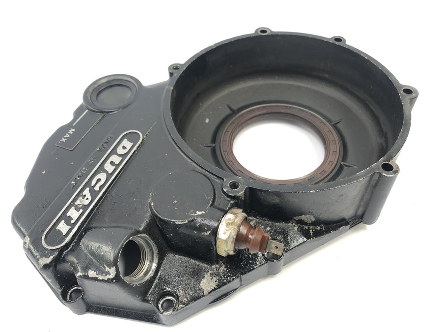 Ducati 900 SS [1991] - Tampa da embreagem dentro da tampa do motor
