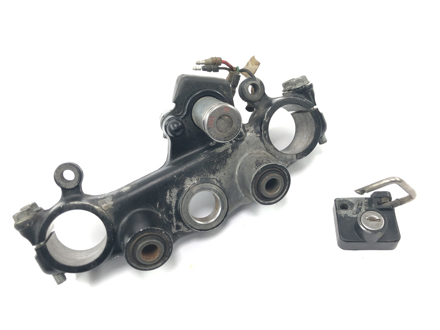 Honda XL 600 RM PD03 [1985] - Conjunto de fechadura de ignição com ponte de garfo na parte superior e trava de capacete