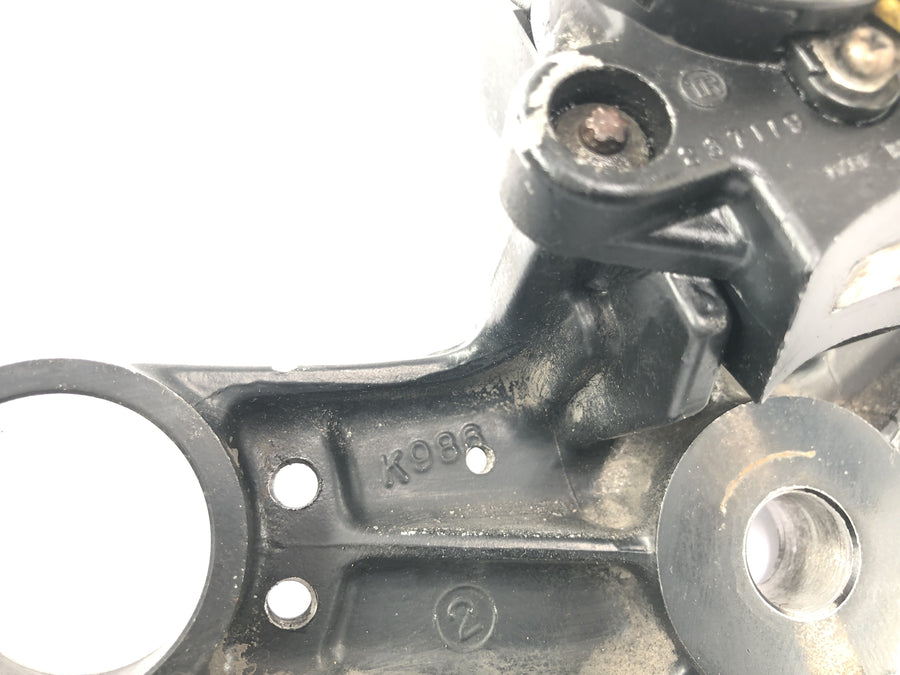 Kawasaki GPZ 1000 RX [1987] - Conjunto de fechadura com ponte superior do garfo, fechadura de ignição, tampa do tanque, trava de direção, trava de assento