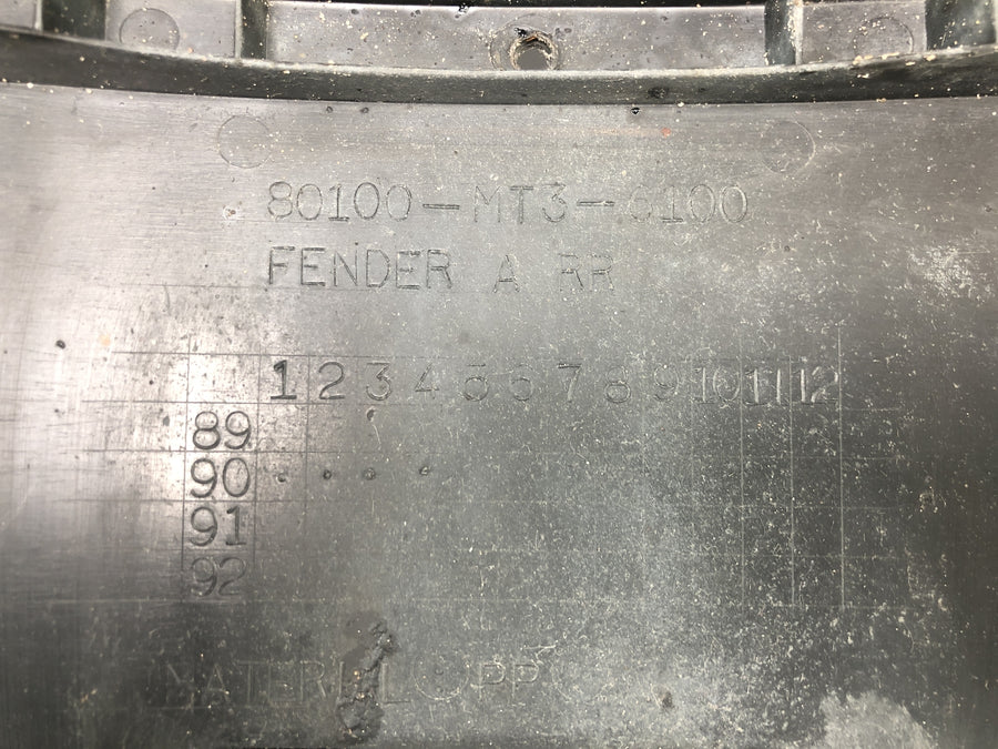Honda ST 1100 SC26 Pan European [1990] - Porta-matrícula protetor contra respingos com refletor