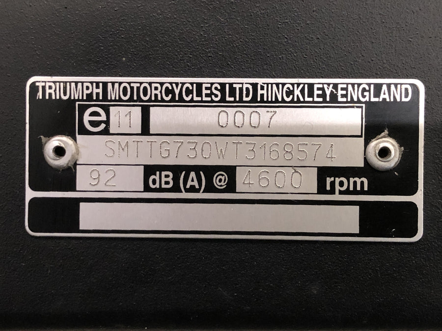 Triumph Tiger 955i 709EN [2003] - Moldura com papéis