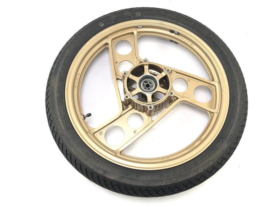 Yamaha Rd 350 YPVS 31K [1984] - Gold de aro radiante da roda dianteira