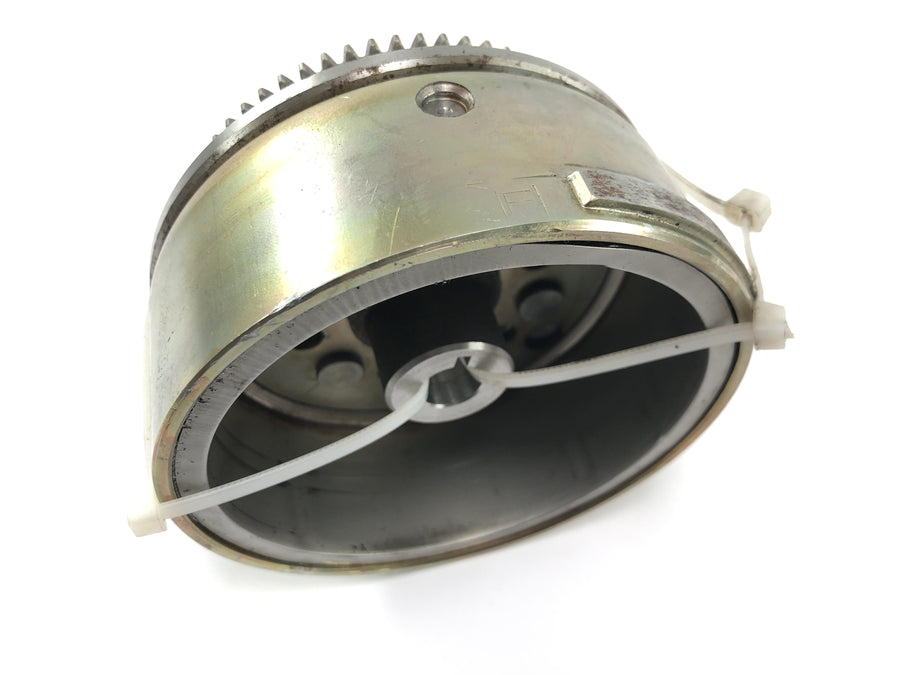 Sachs ZX 125 [1998] - Roda dentada com roda livre de partida, rotor do alternador, rotor do gerador