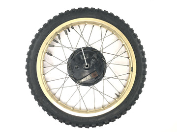 Yamaha XT 500 1U6 [1981] - Roda dianteira com raios dourados 1,85 x 21" com freio a tambor - 0