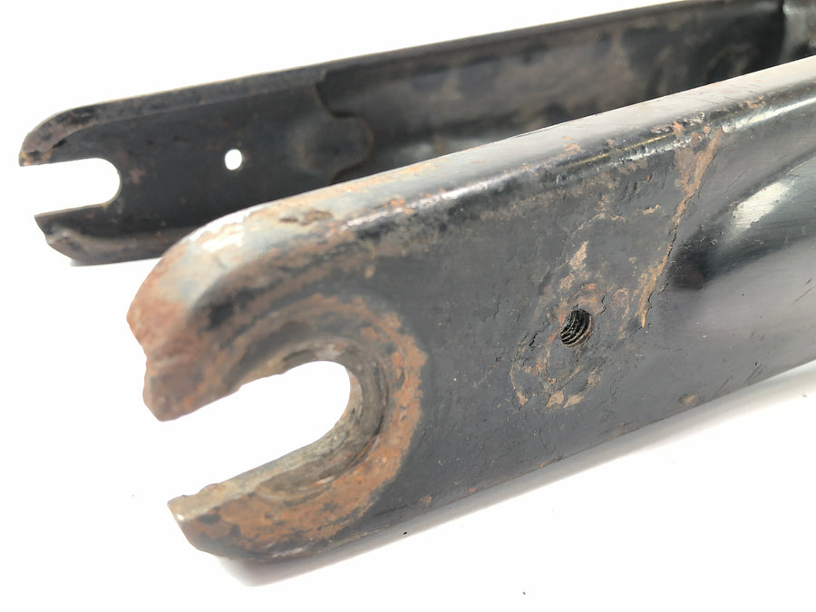 DKW NZ 250 [1938] - Braço oscilante da roda dianteira, garfo de suspensão amortecedor