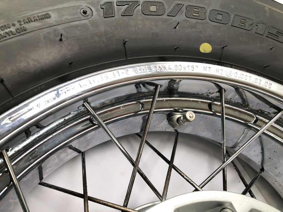 BMW R 850 C 259C [1999] - Roda traseira com raios 4,00x15 polegadas