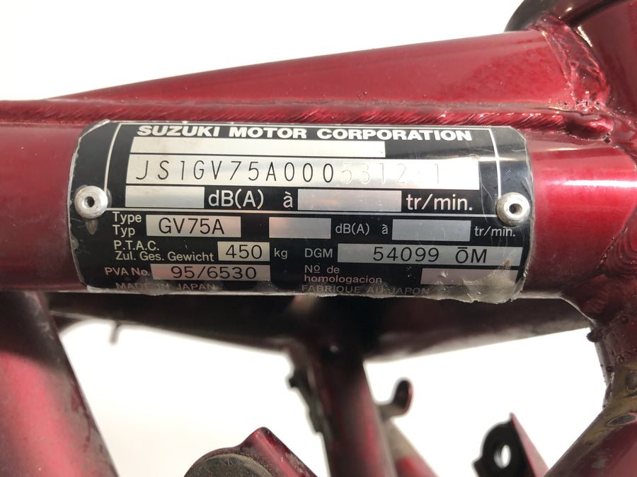 Suzuki Bandit 1200 GV75A [1998] - quadro com papéis