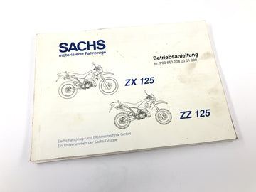 Sachs ZX 125 [1998] - Manual de instruções de operação instruções de operação